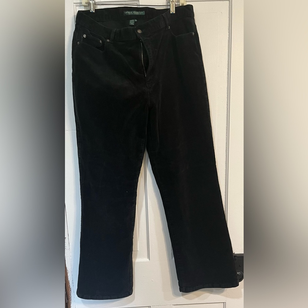 Ralph Lauren Jeans Co size 16 Black Velvet Pants